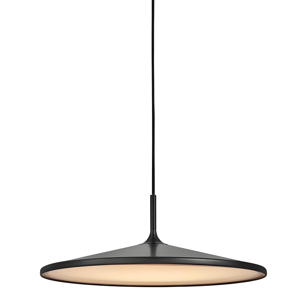 UFO hanglamp ingeschakeld