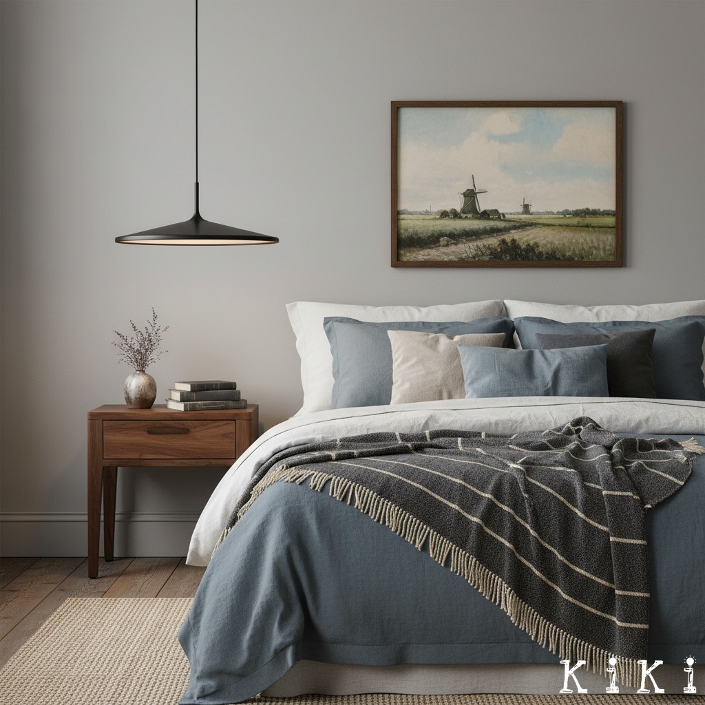 Inspiratiegalerij slaapkamer met hanglamp