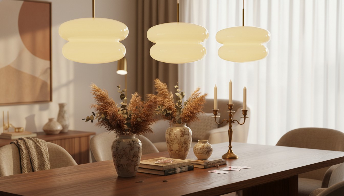Opaal glazen hanglamp