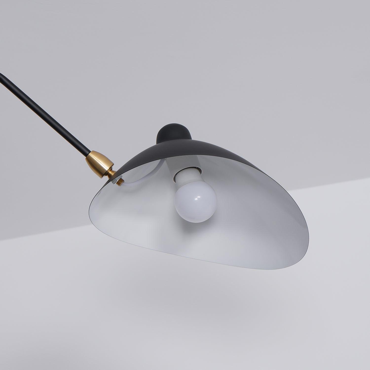 Ontwerpdetail van de Serge Mouille plafondlamp