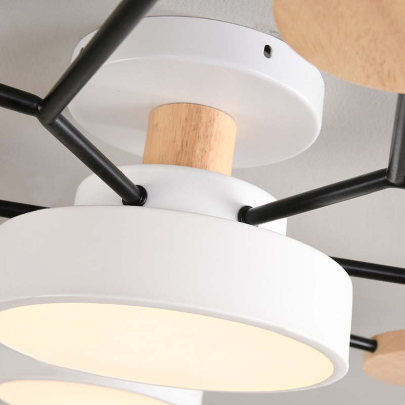 Detail van lampconstructie