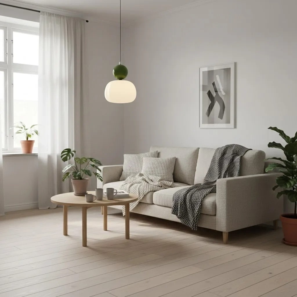 Ornavigo hanglamp in lichte woonkamer
