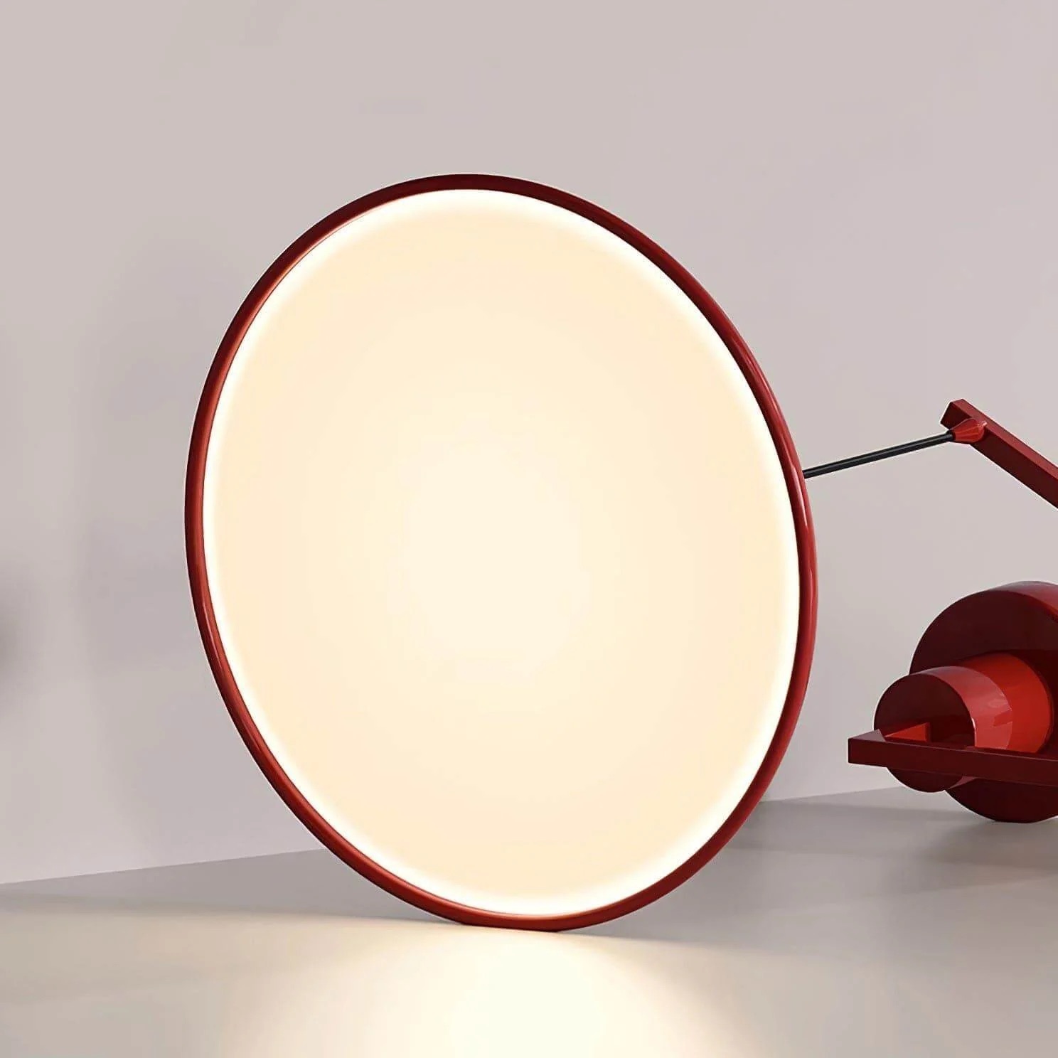 Verlichte schijf van de hanglamp