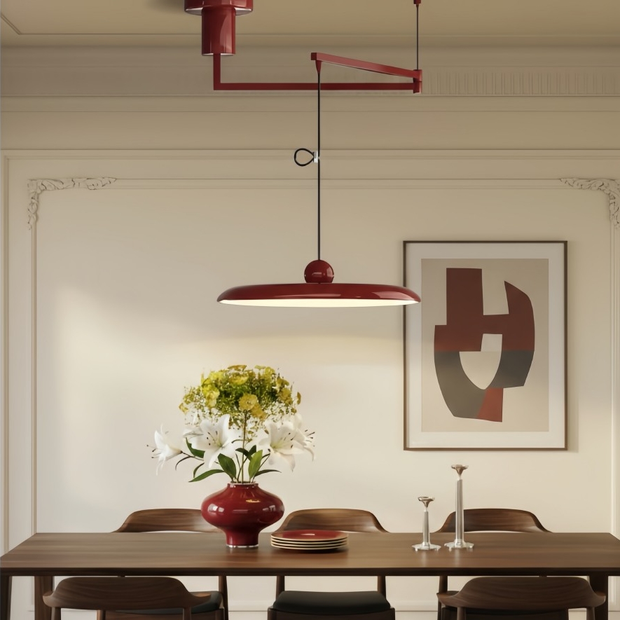 Lamp met licht aan