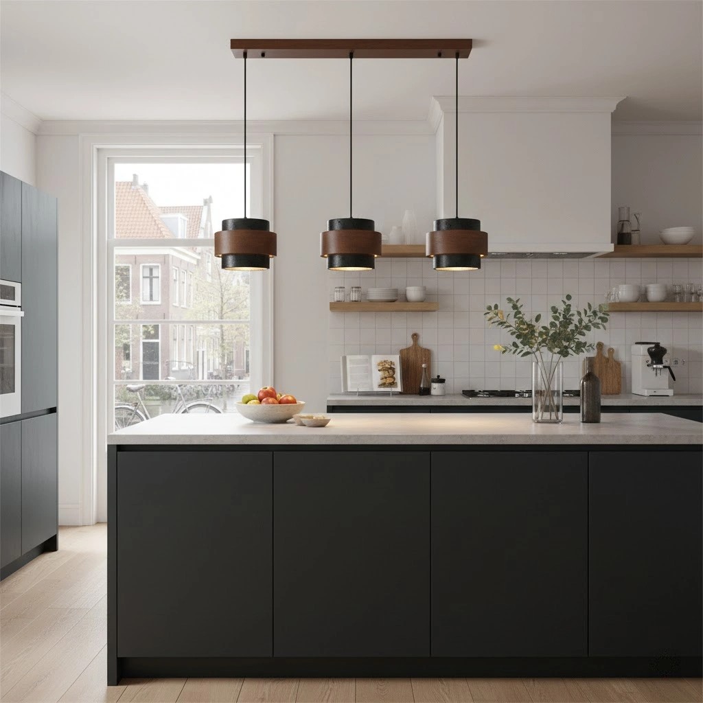 Travertin hanglamp interieur