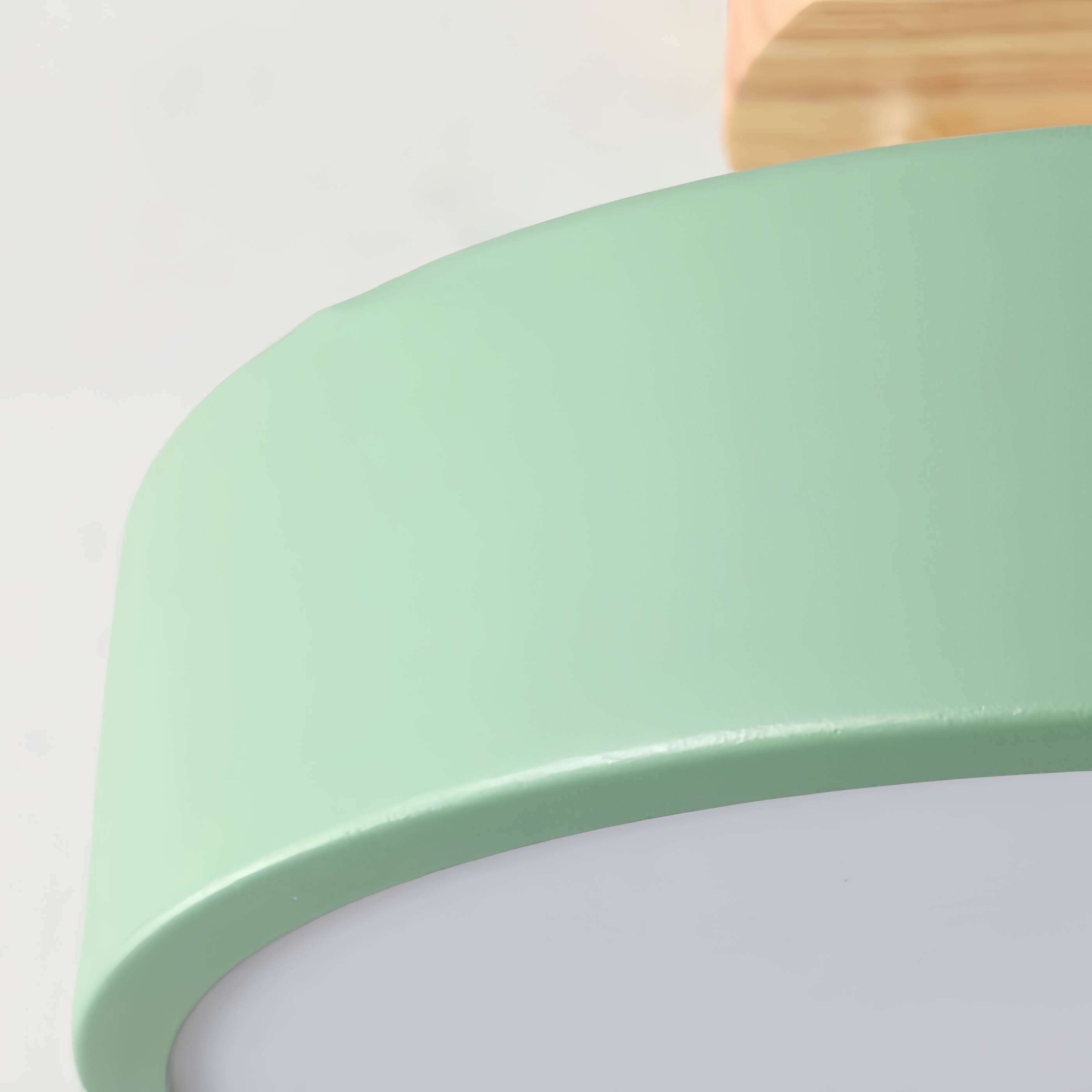 Groene kap en diffuse acrylplaat