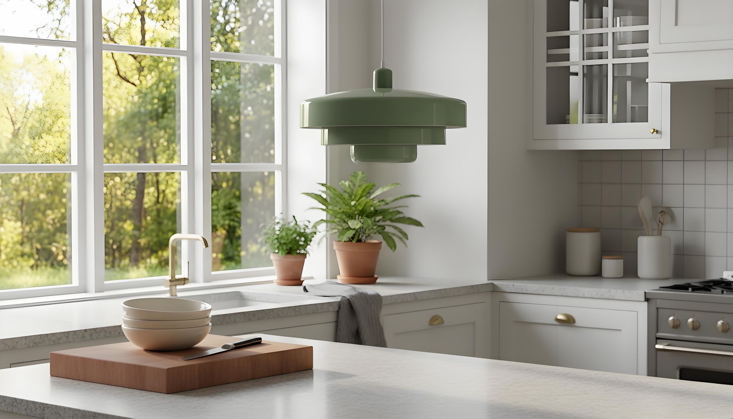 Saliegroene Nordic Macaron hanglamp