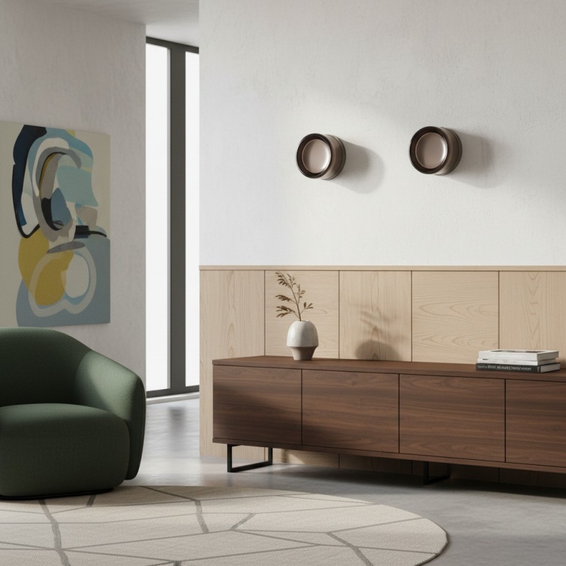 LumiCurve wandlampen in moderne woonkamer