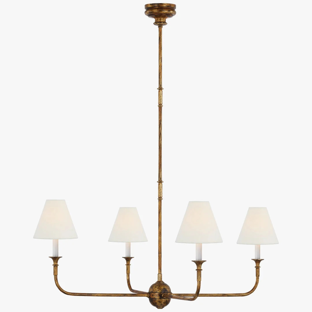 Antiek gouden Piaf Grande kroonluchter