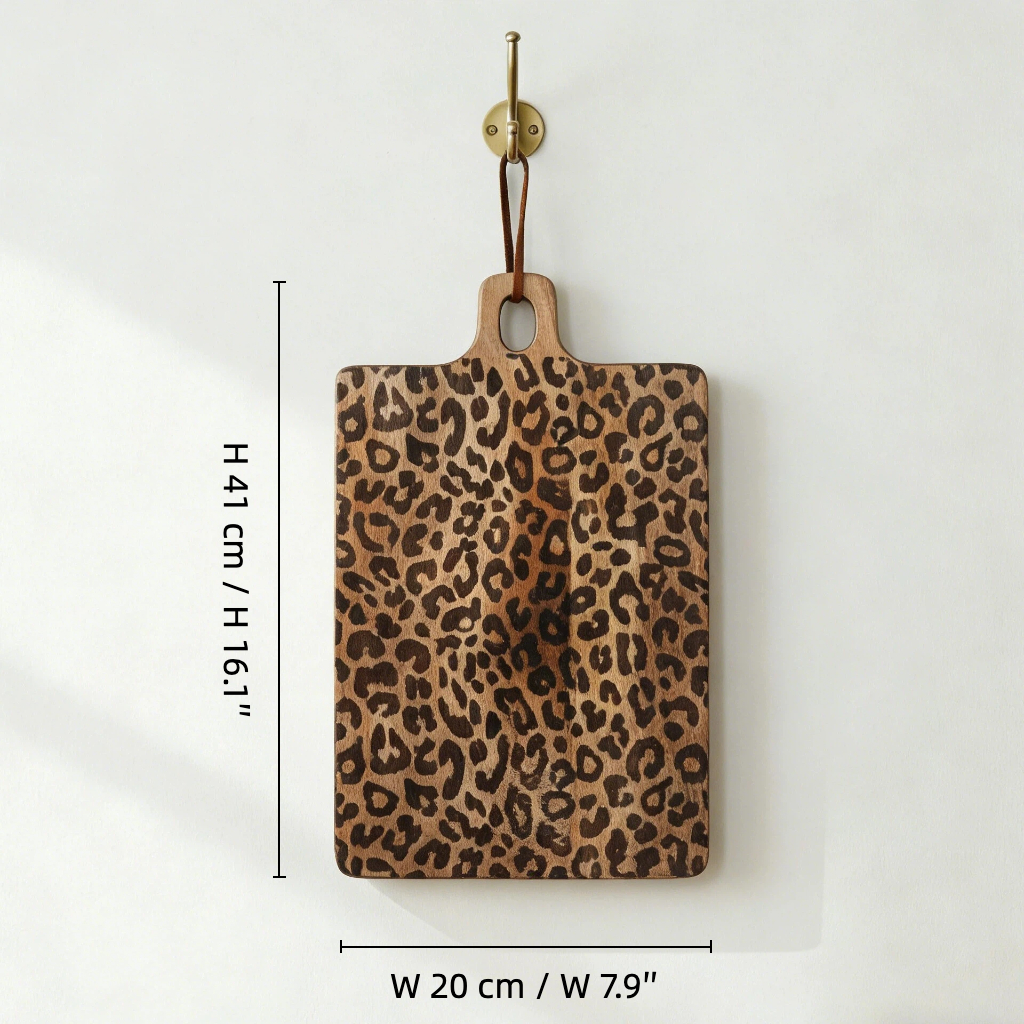 Vierkant groot model met maat W 20 cm × H 41 cm
