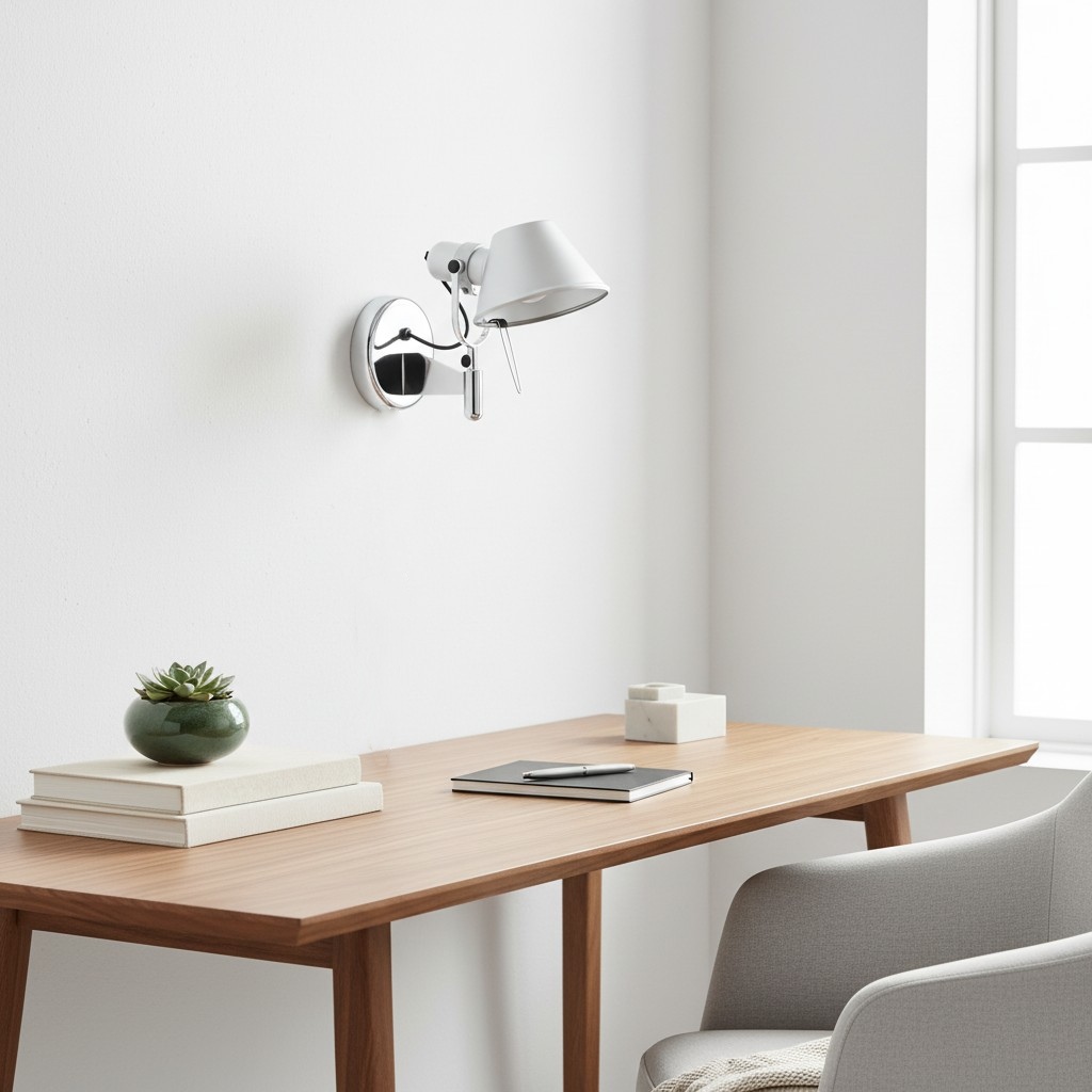 Wandlamp boven bureau