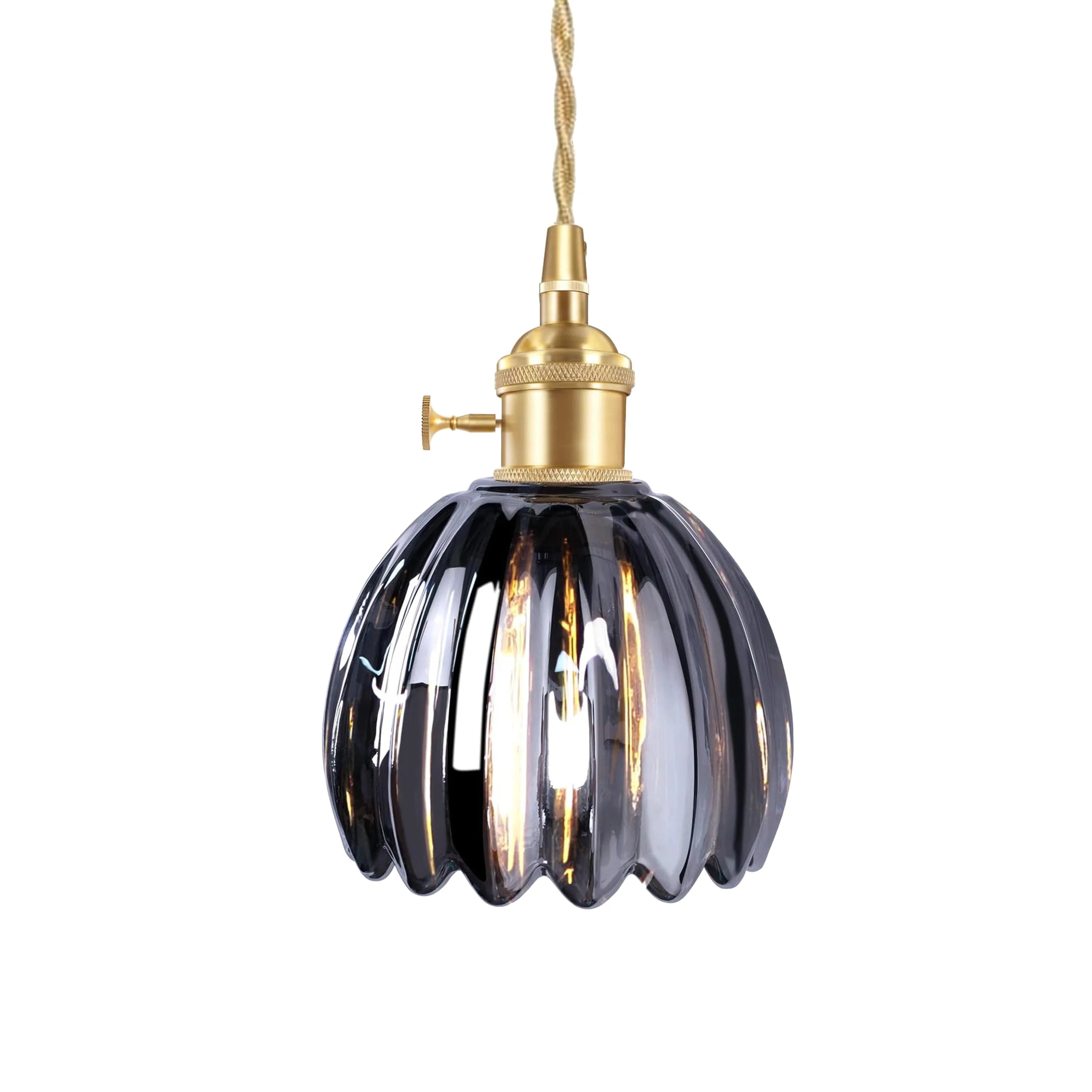 Rookgrijs Blossix hanglamp