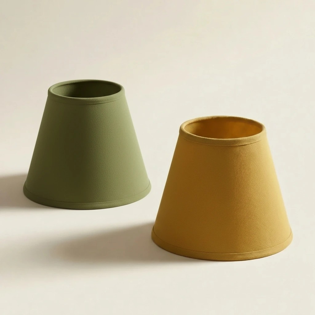 Groene en gele Luvora lampenkappen
