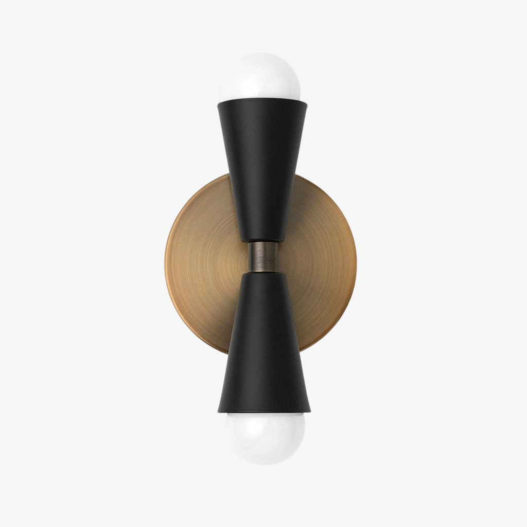 Pyralis wandlamp met zwarte kappen
