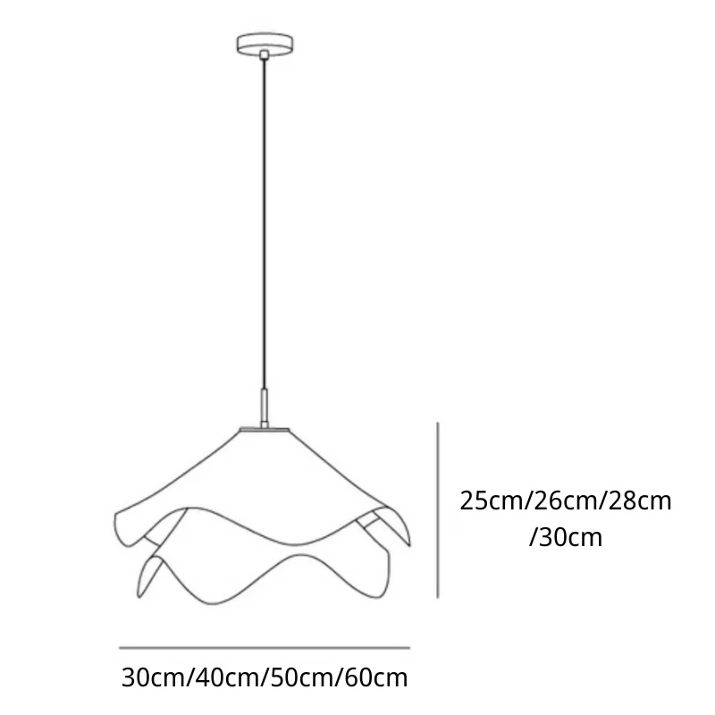 Productspecificaties hanglamp afmetingen