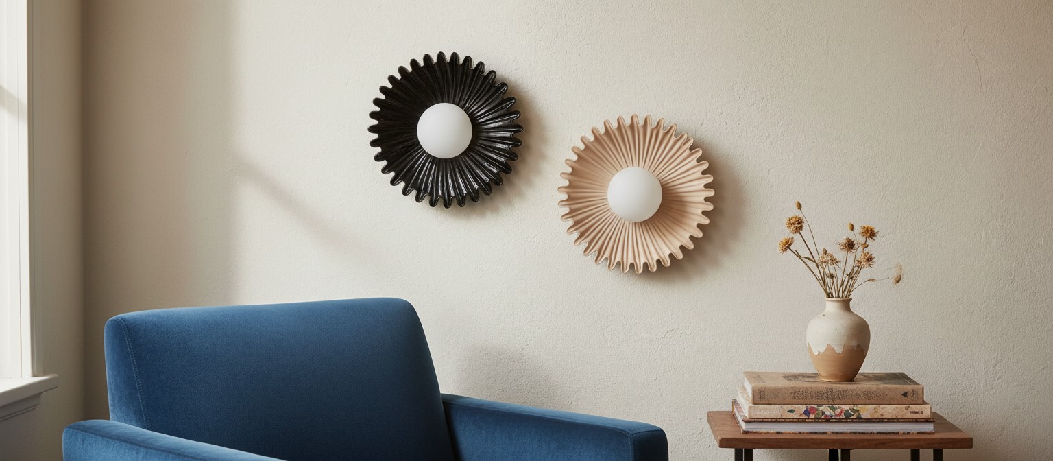 Glova Floral Sculptural Nordic Wandlamp