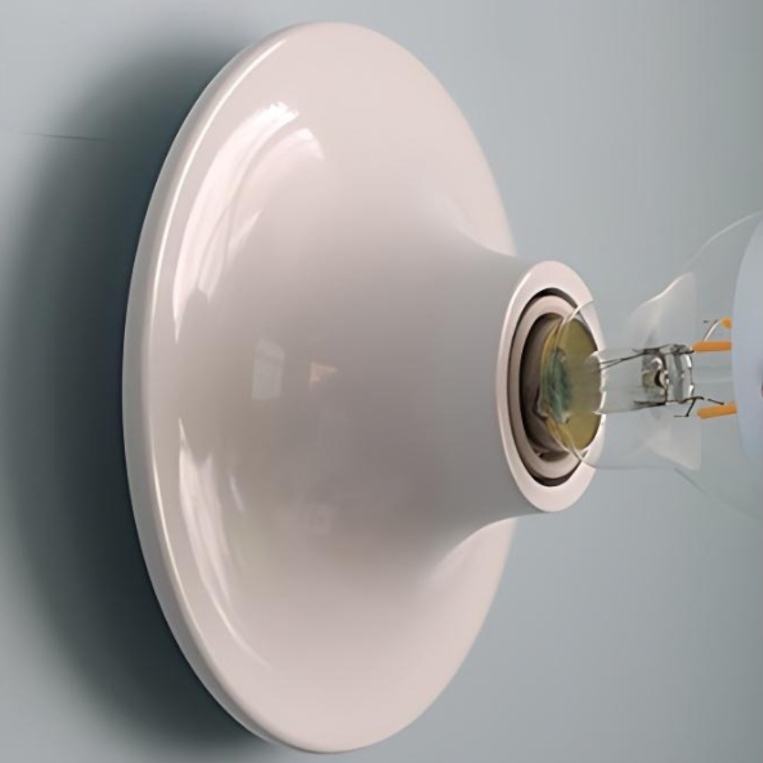 Ontwerpdetail van Bauhaus wandlamp