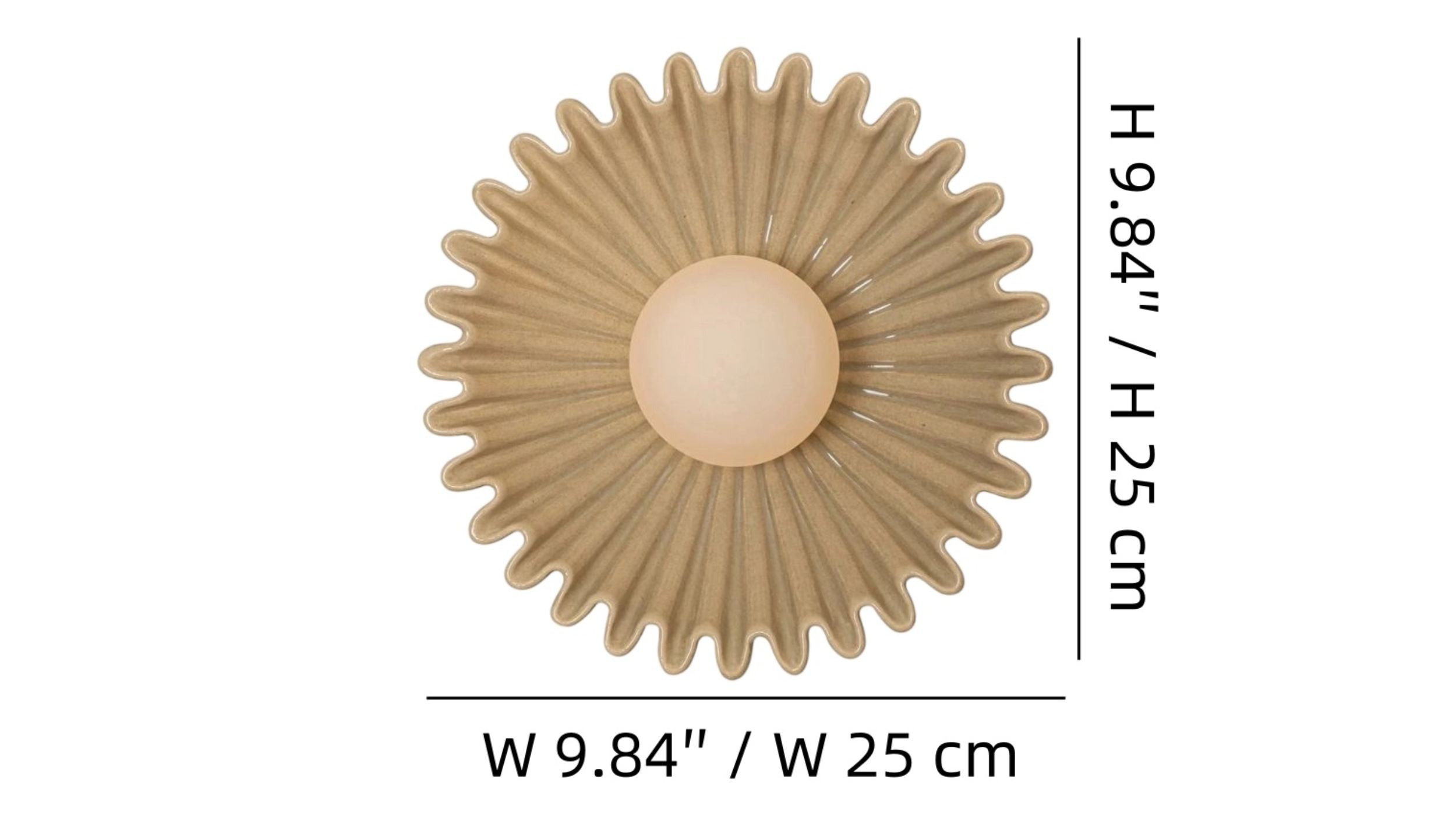 Productgrootte Glova wandlamp