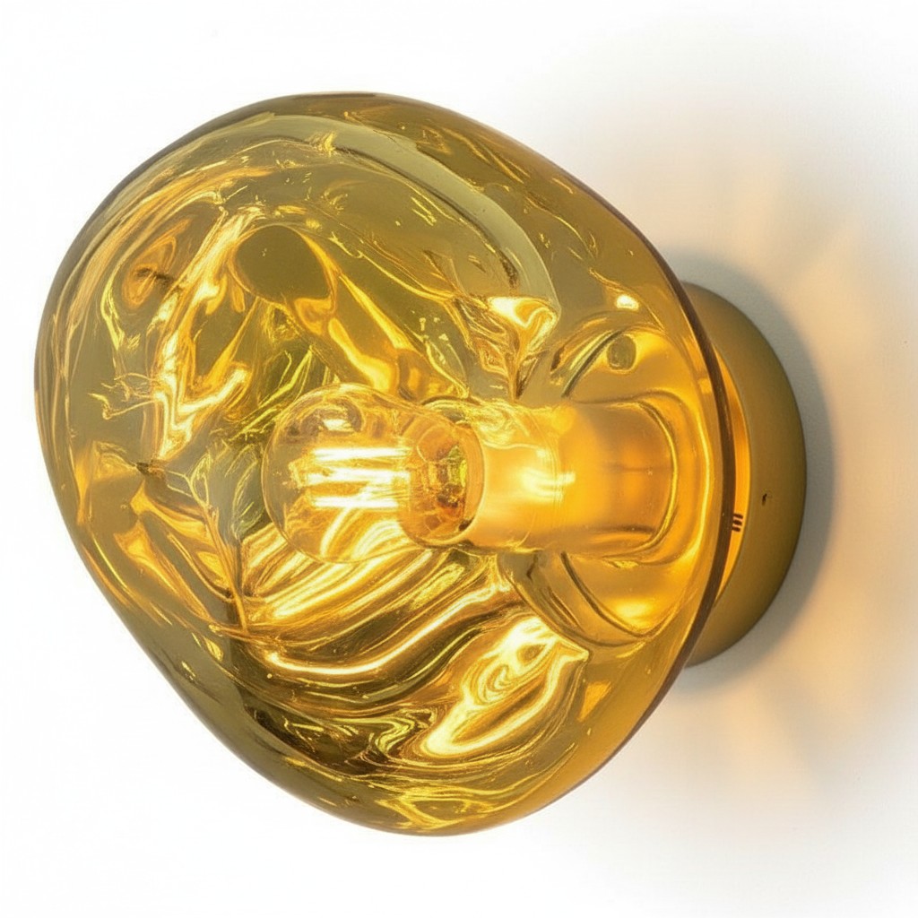 Ontwerpdetail van de Lava wandlamp