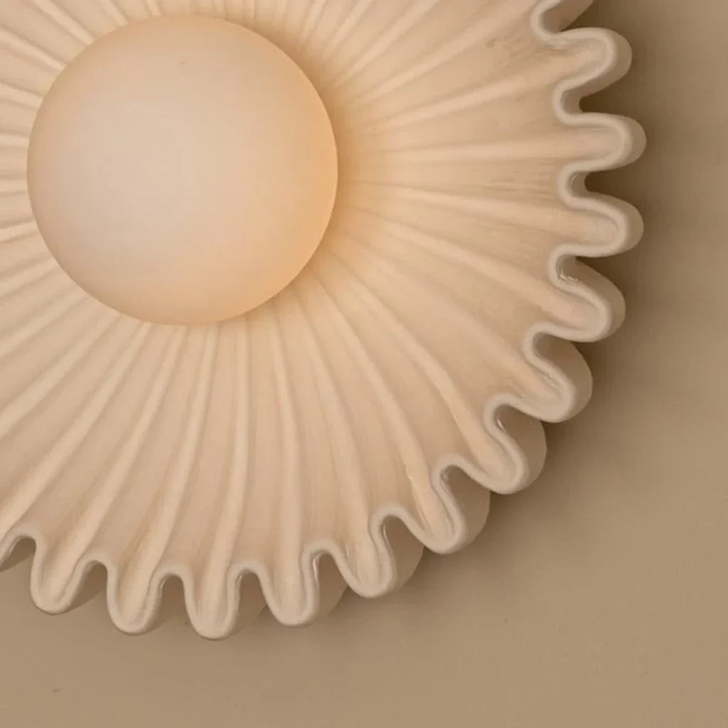 Ontwerpdetails van de Glova wandlamp