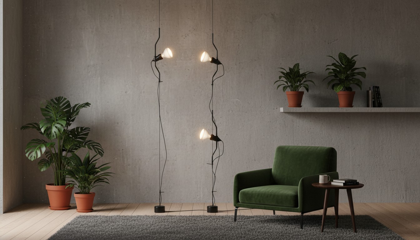Parentesi vloerlamp in moderne woonkamer