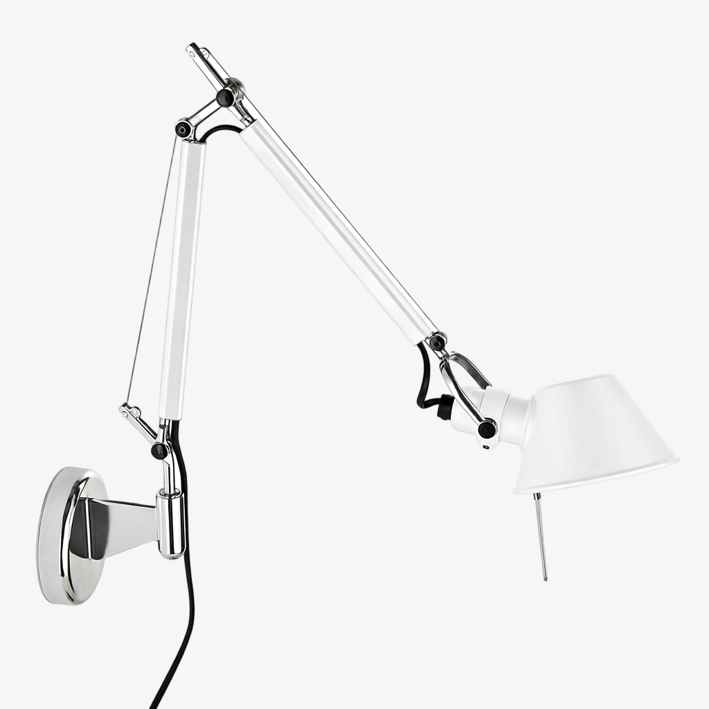 Witte stijl van de wandlamp