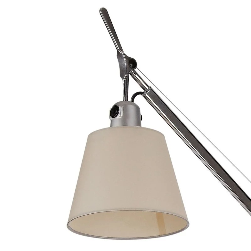 Detail van de verstelbare lampenkap