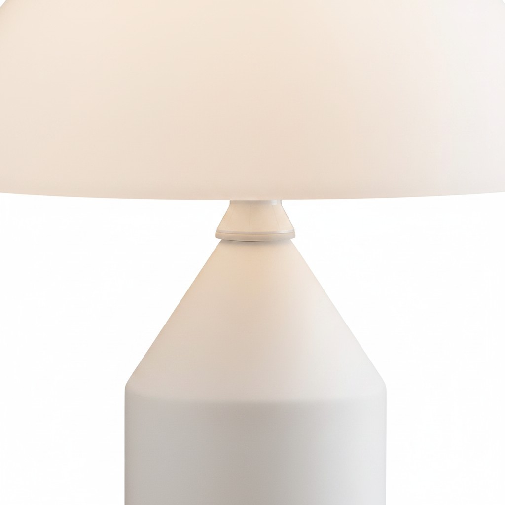 Ontwerpdetail van witte HaloVell lamp