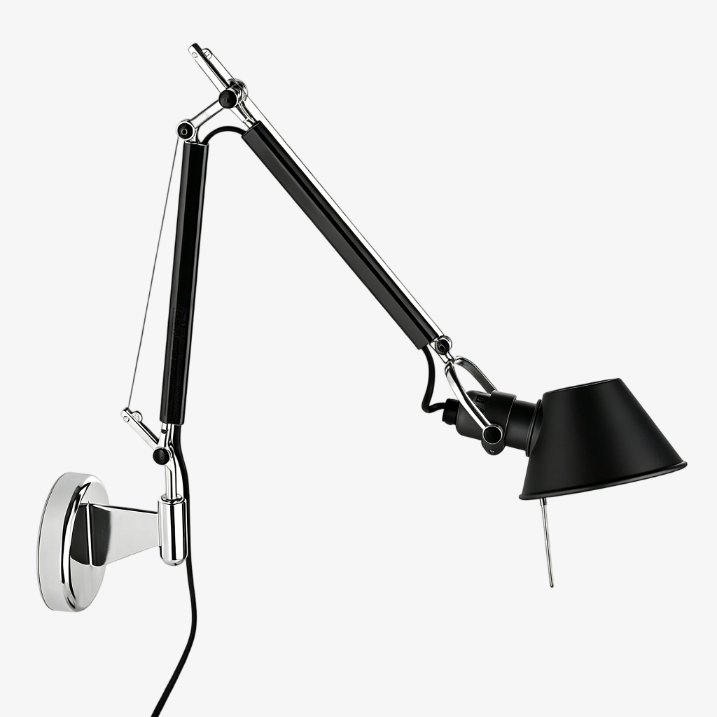 Zwarte stijl van de wandlamp