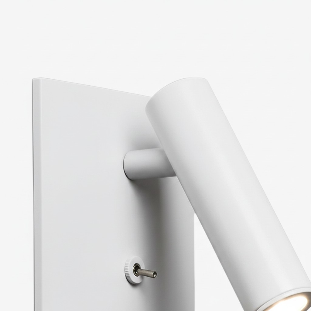 Witte Slimlux wandlamp met verstelbare spot