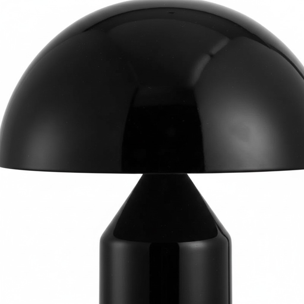 Ontwerpdetail van zwarte HaloVell lamp