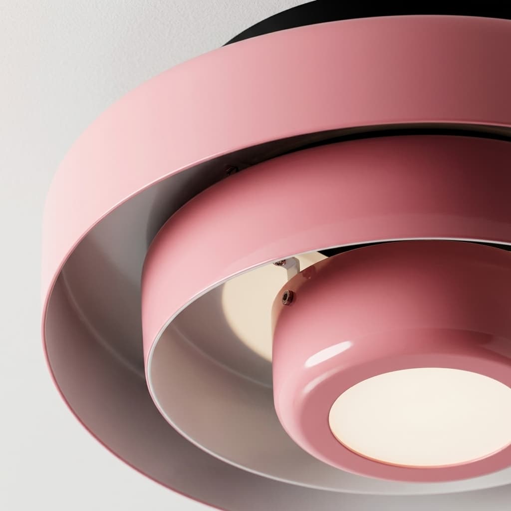 Onderzijde en lichtbron van de Veleora plafondlamp
