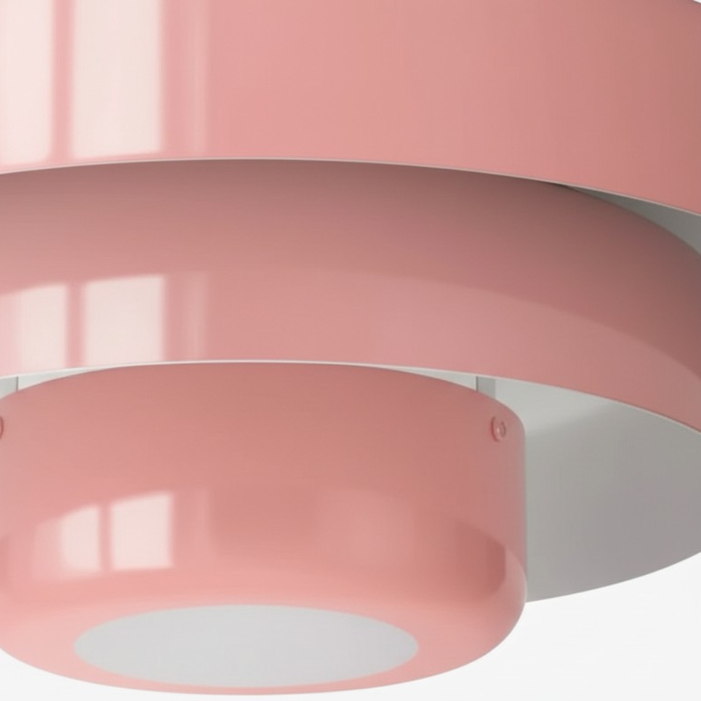 Gelaagde metalen schijven van de plafondlamp