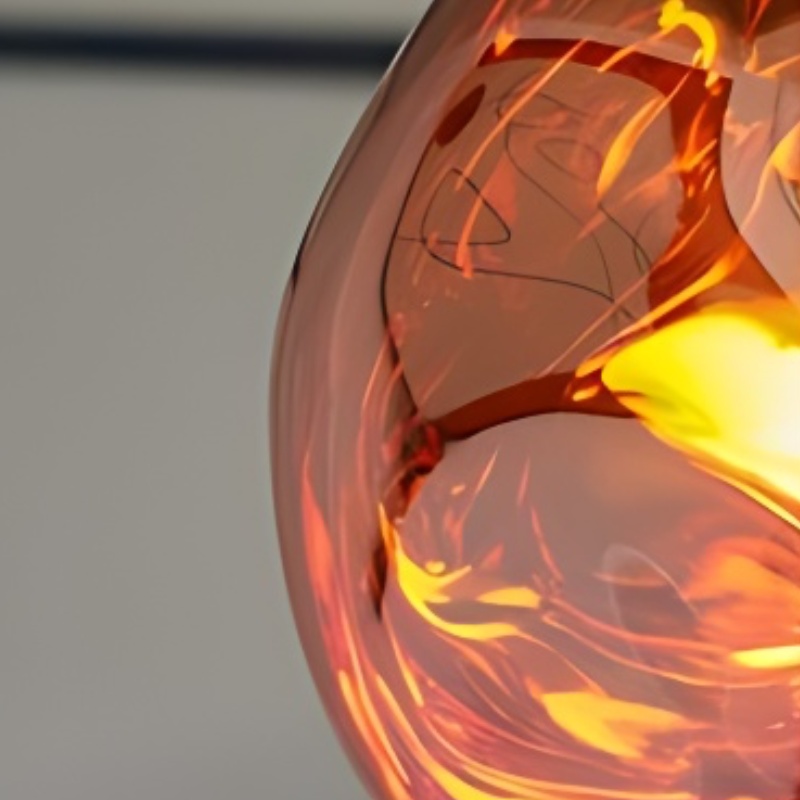 Ontwerpdetail rood glas