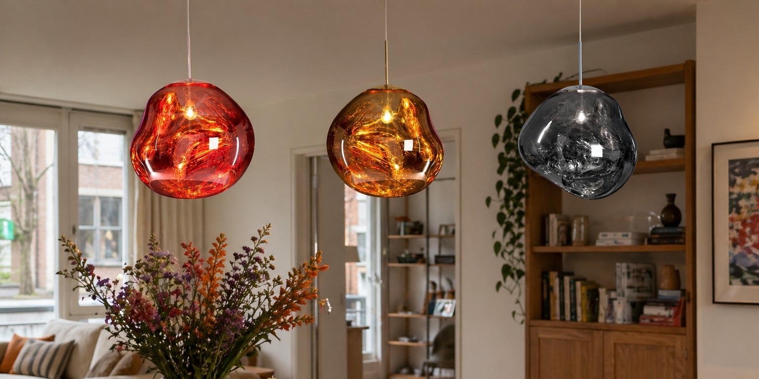 Hanglamp van lavaglas