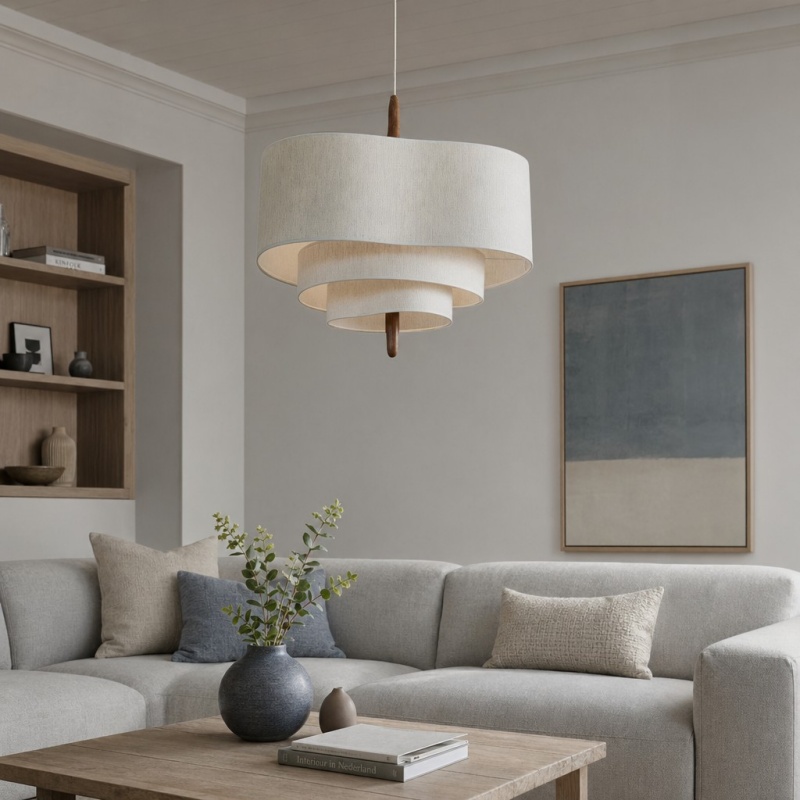 Softlume hanglamp in woonkamer