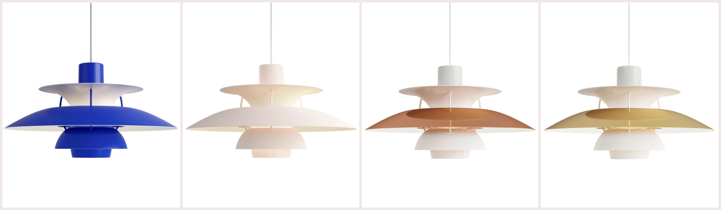 Nieuwe kleuren voor de gelaagde hanglamp
