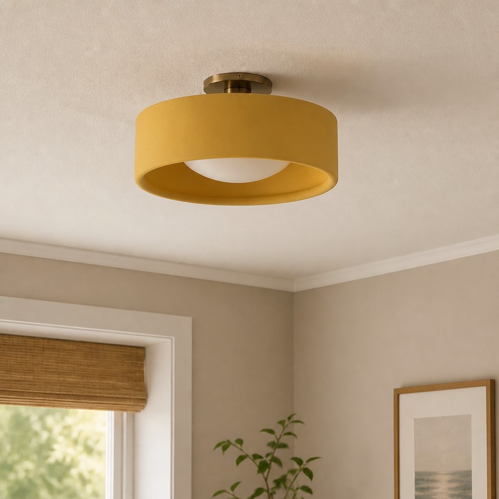 Cerova plafondlamp in werkkamer