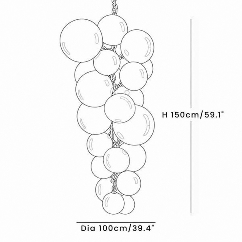 Productgrootte H 150cm Dia 100cm