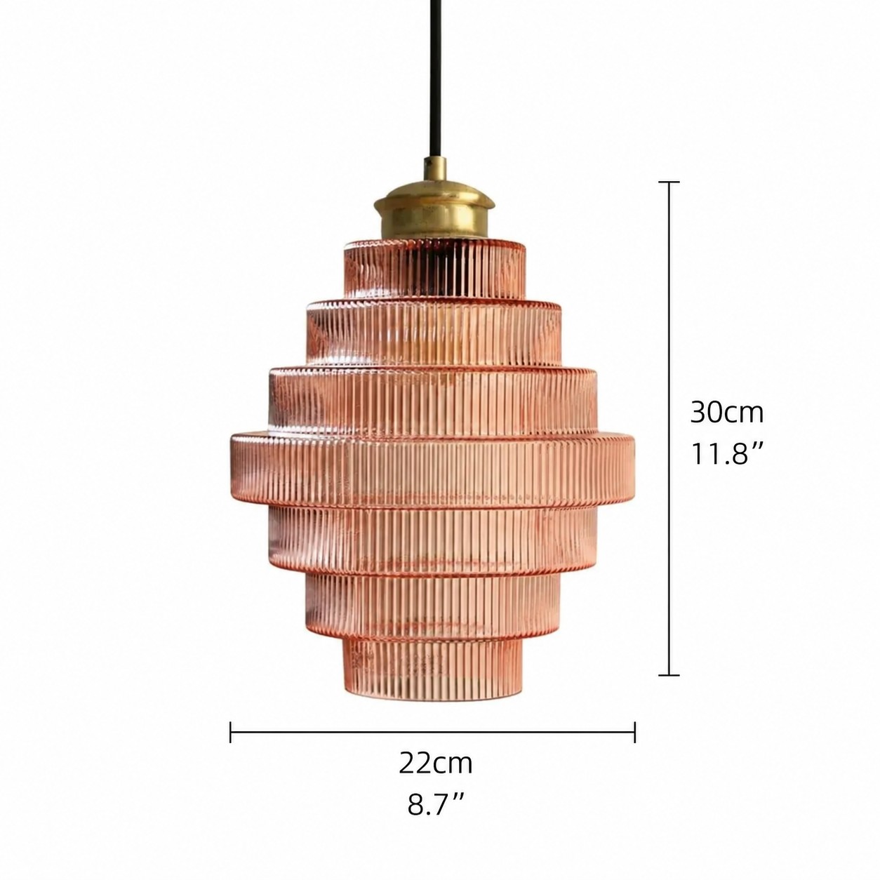 Kaleon afmetingen diameter 22 cm en hoogte 30 cm