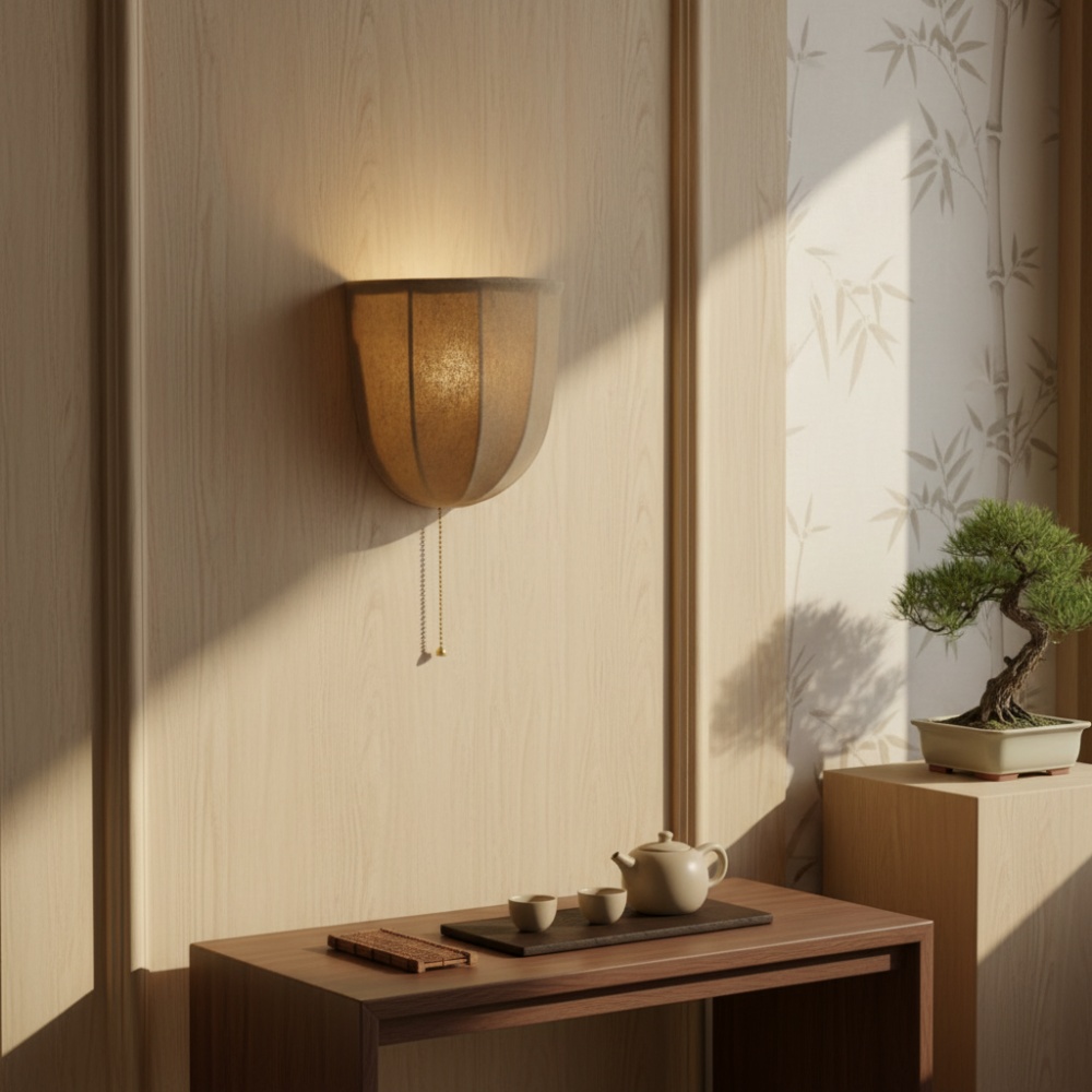 Fablune wandlamp in een warme kamerhoek