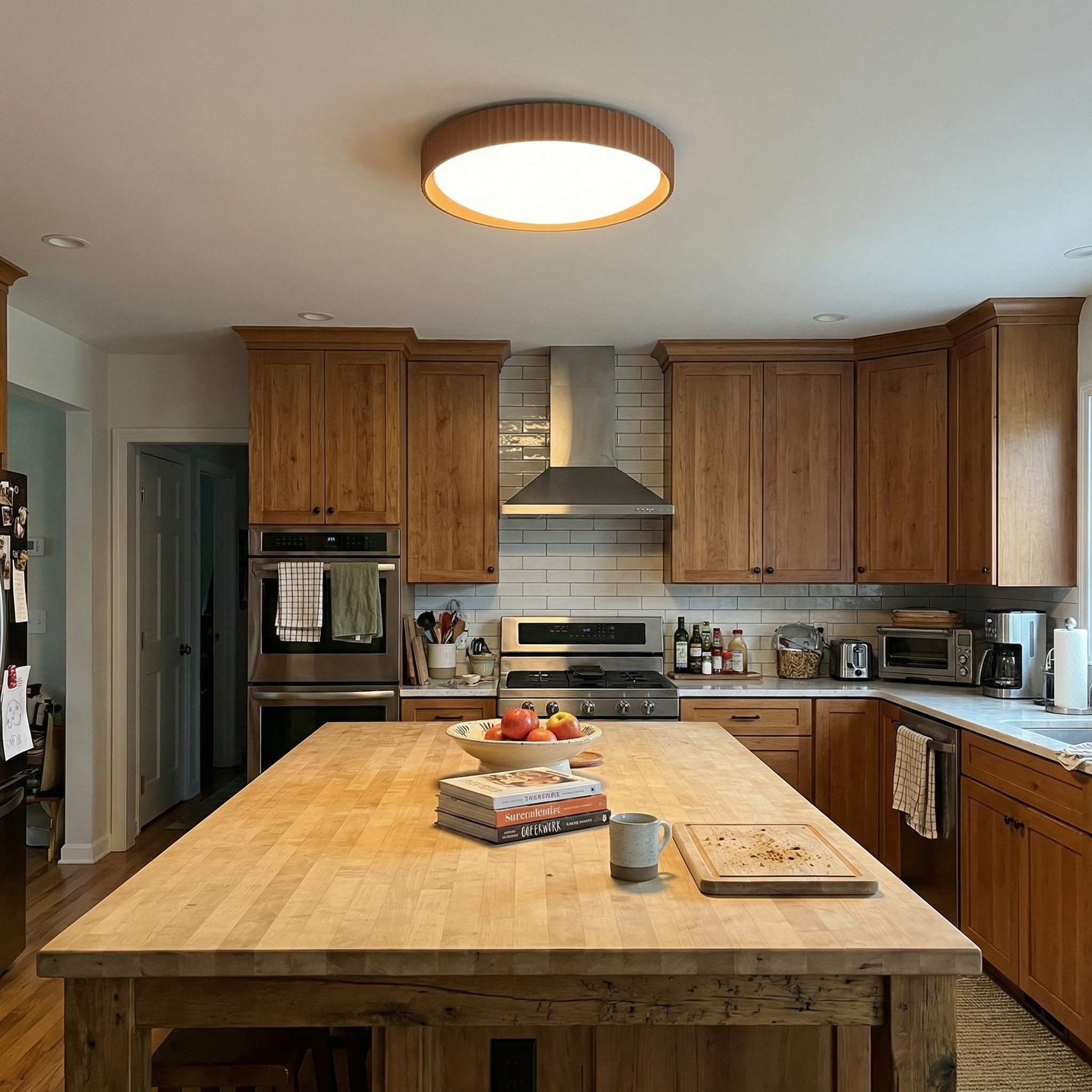 Acrion plafondlamp in een keuken