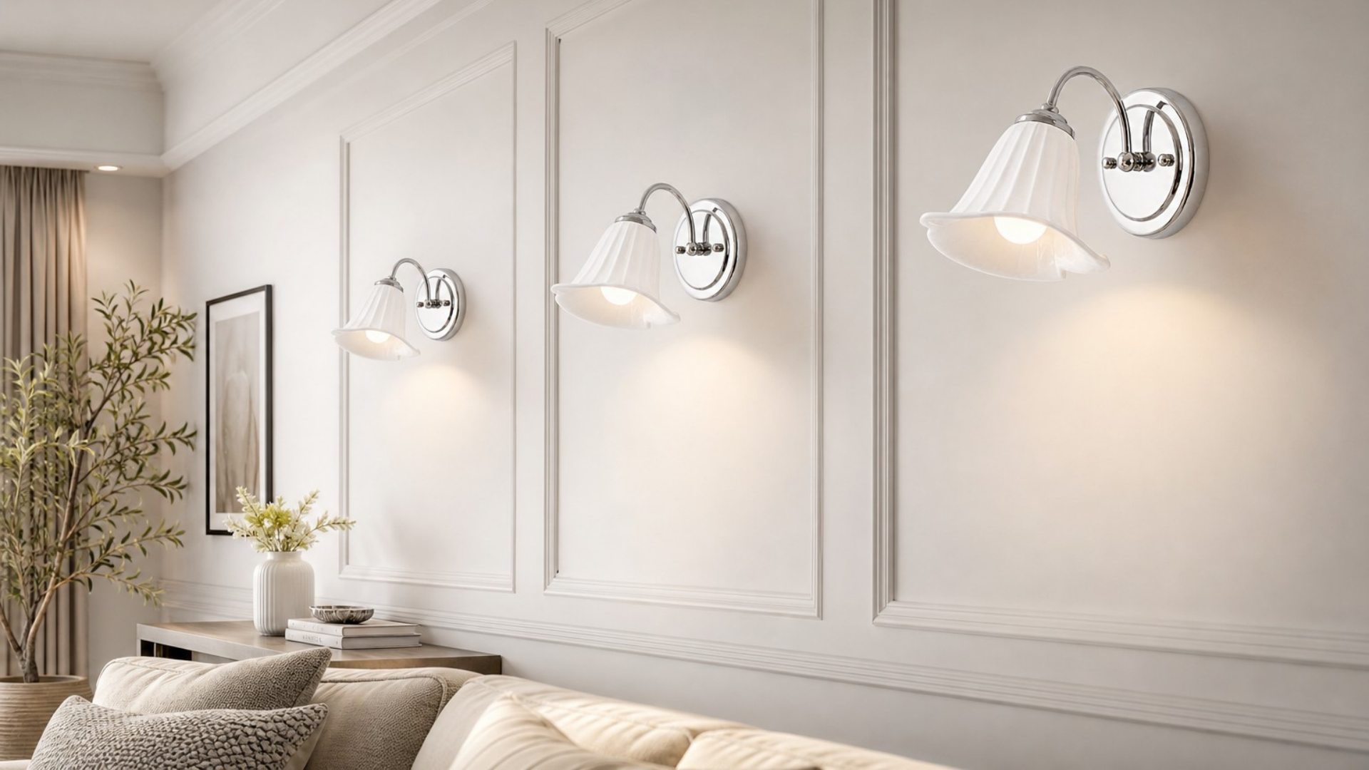 Callalelie wall lamp in an elegant living room