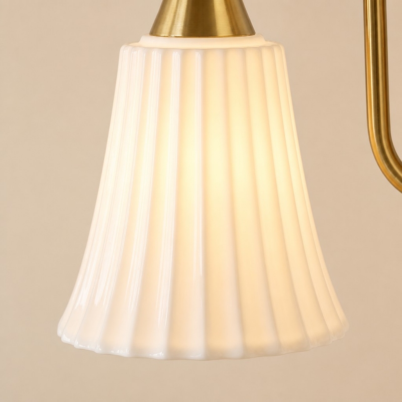Verlichte geplooide lampenkap