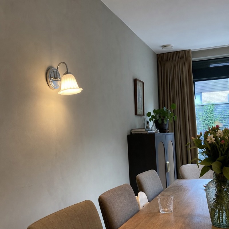 Customer photo of the wall lamp above a dining table