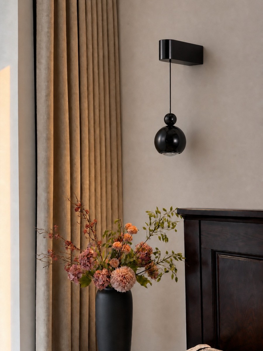 Oranje Glintap lamp in huis