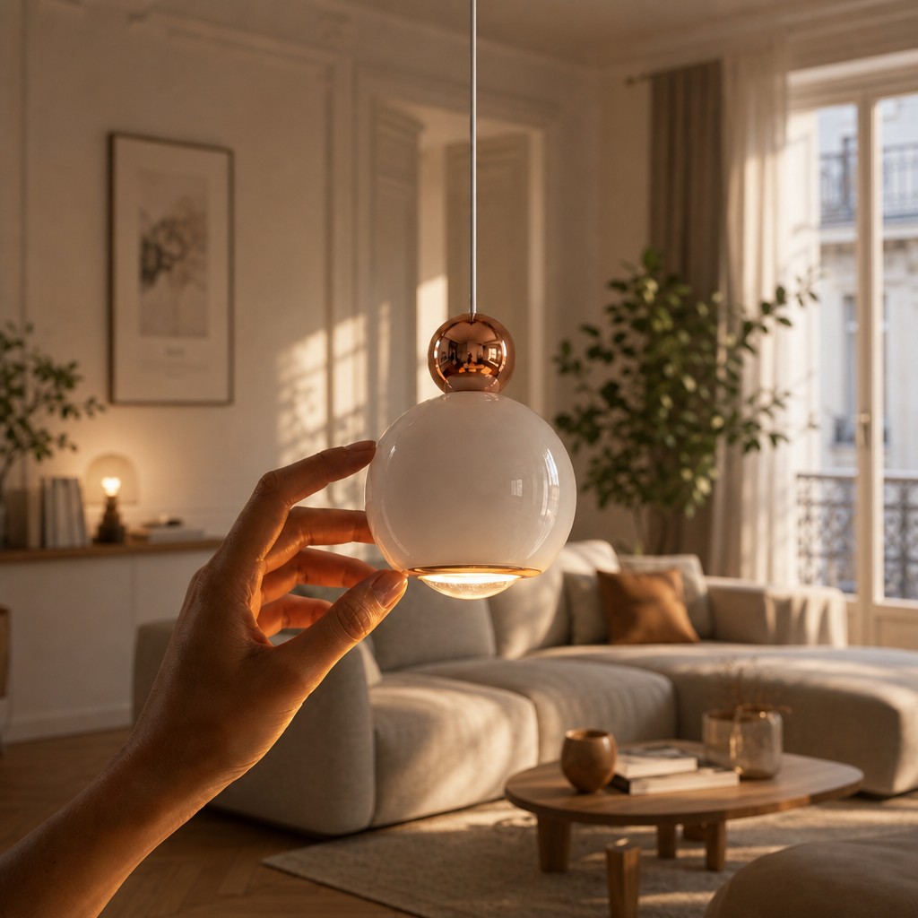 Touchbediening van de bolvormige lamp