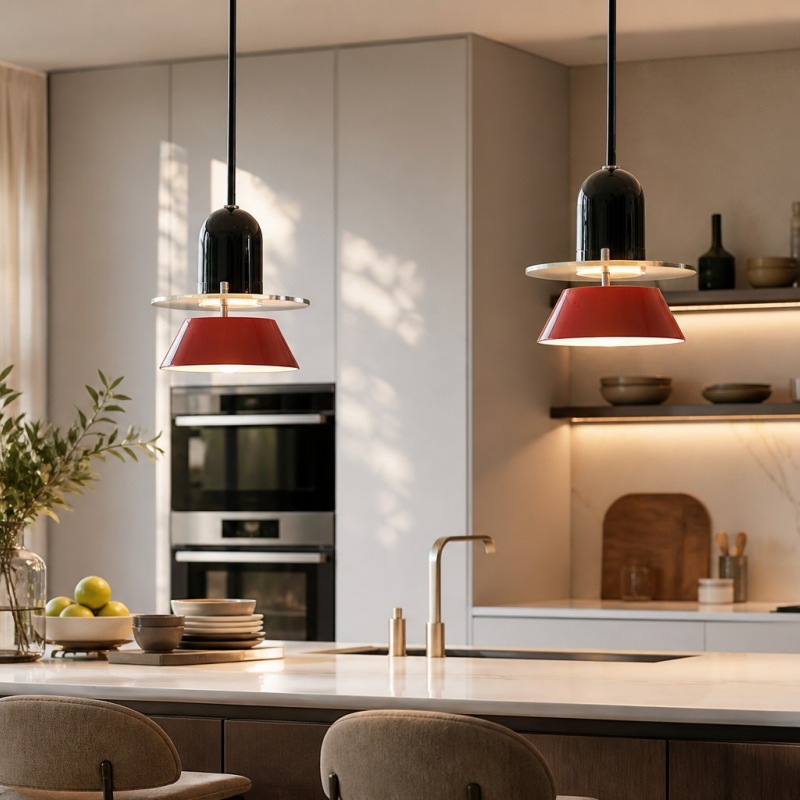 Moxellan hanglamp boven keukeneiland