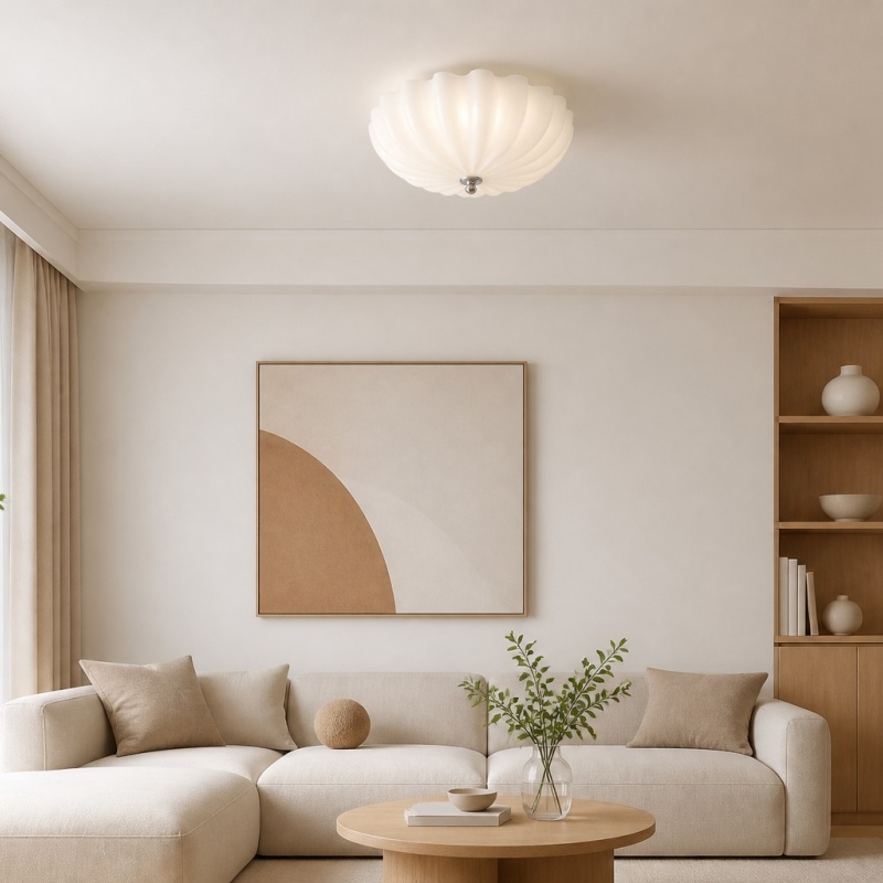 Durnic plafondlamp in woonkamer