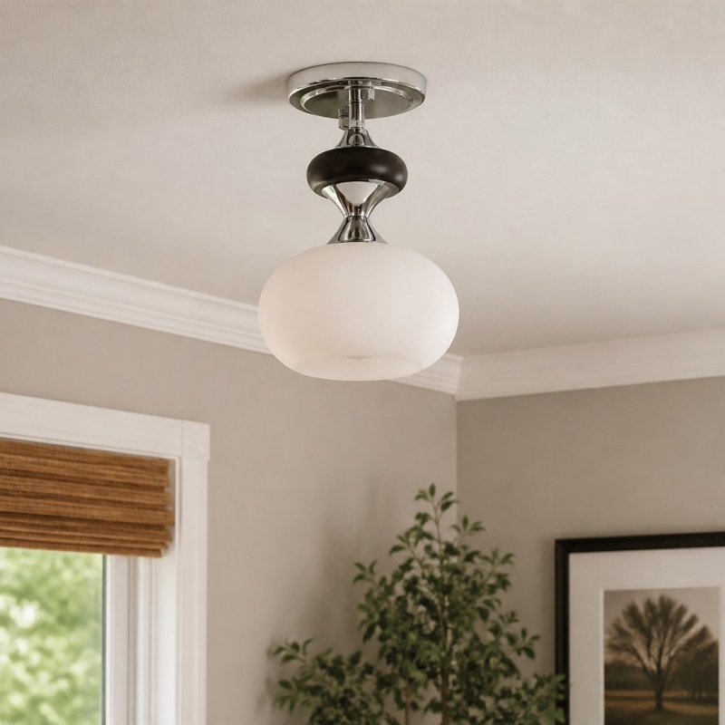 Valesey lamp in een kamerhoek